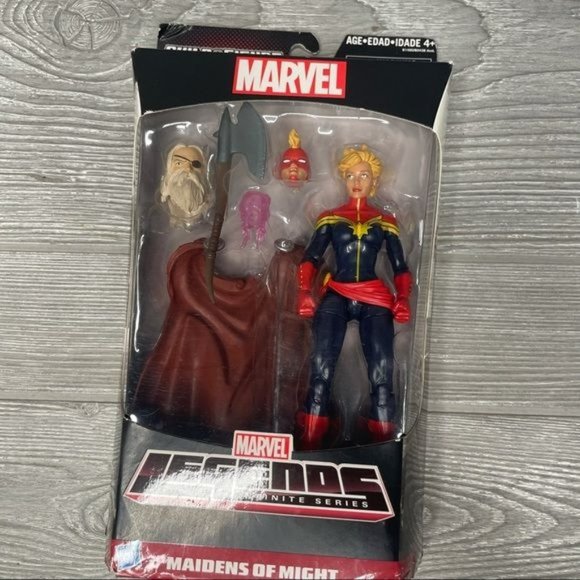 Avengers Marvel Legends Allfather Captain Marvel Action Figure Maidens of Might - Picture 8 of 8